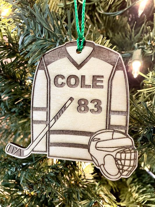 Custom Hockey Ornament