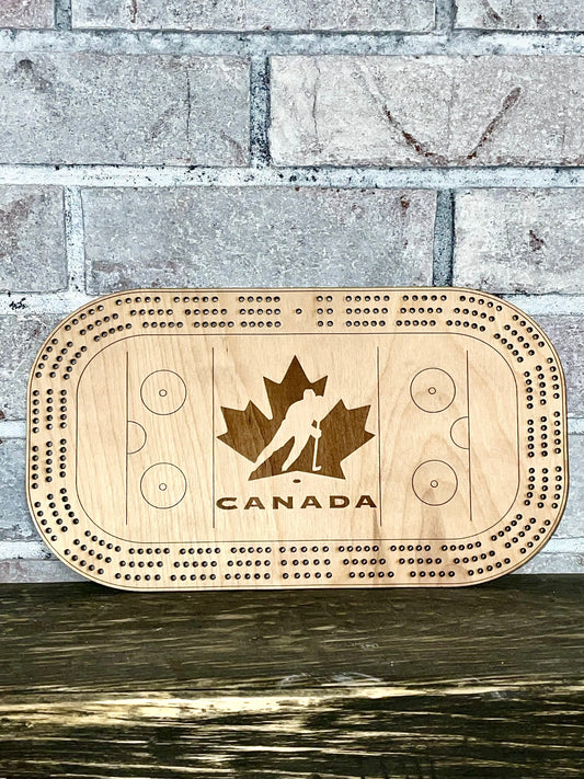 Planche de cribbage d'Équipe Canada
